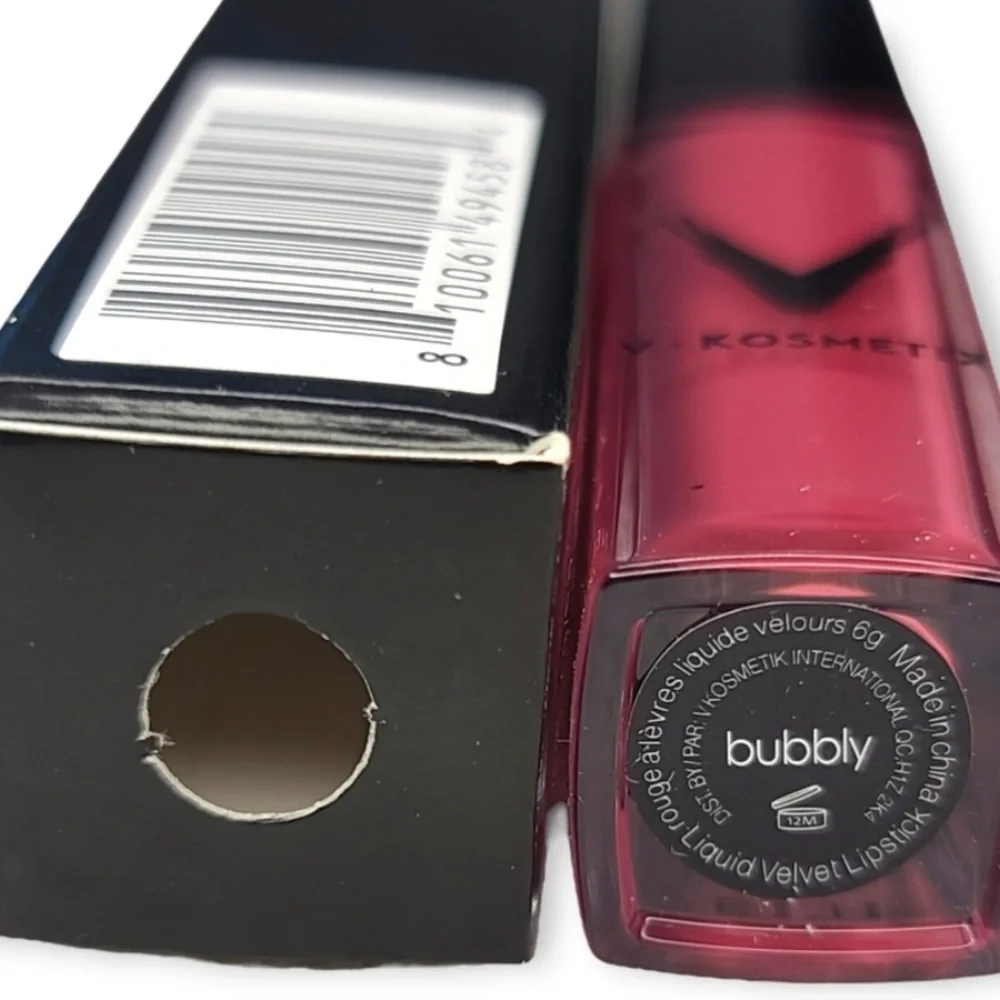 V• KOSMETIK Liquid Velvet Lipstick in “Bubbly Pink” NWT